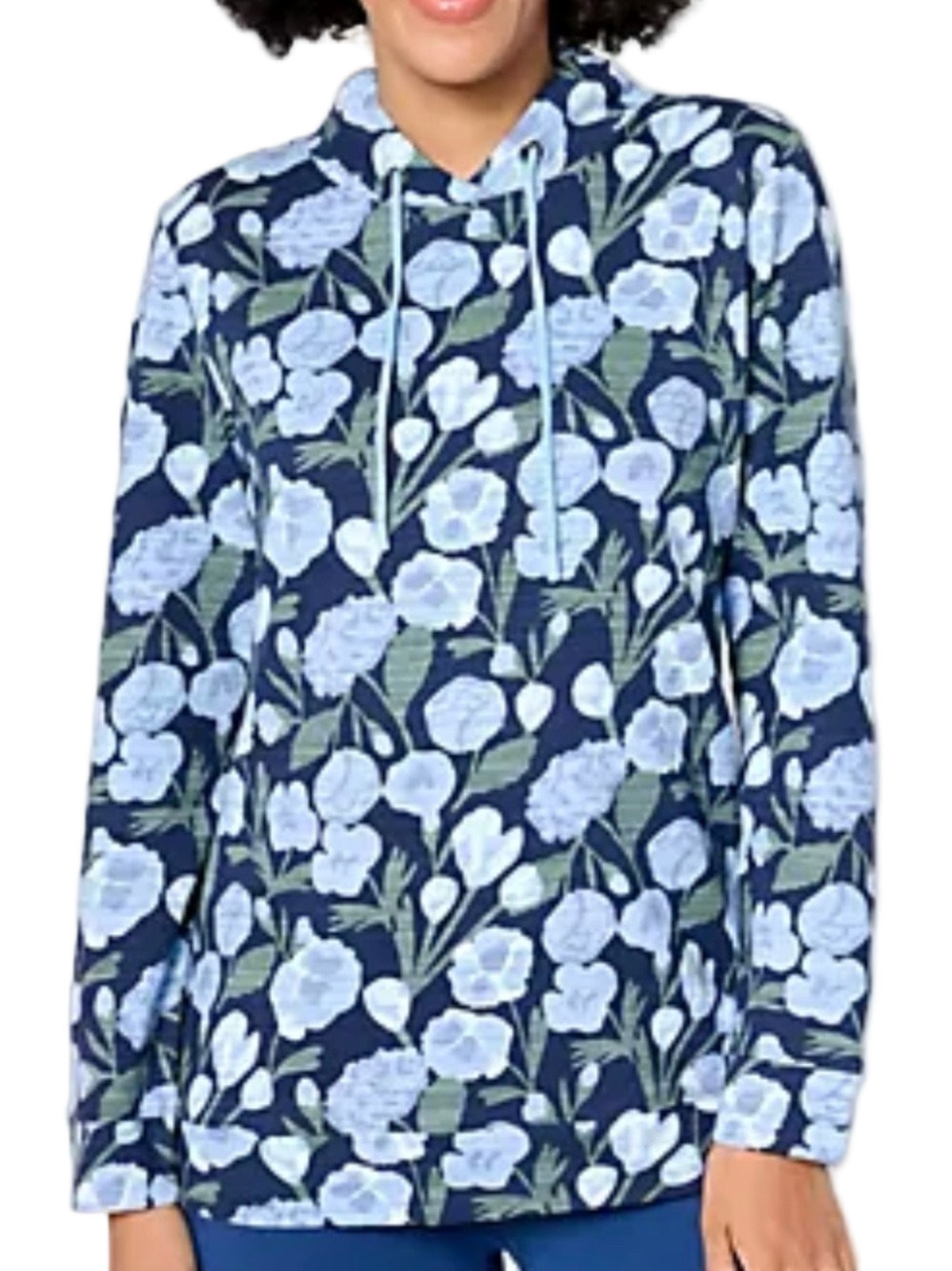 227. NWOT WOMENS DENIM + COMPANY XL DETAIL TOP